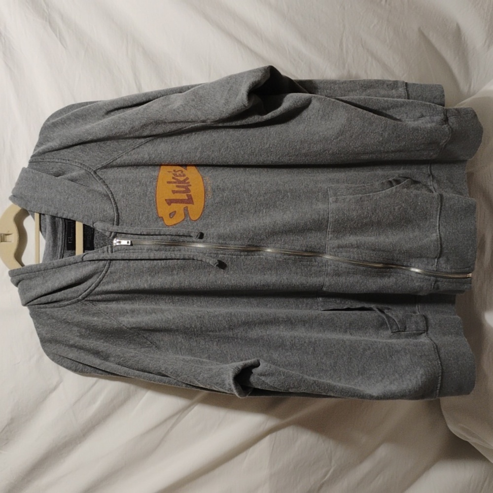 (BX09) SALE! Gilmore Girls Luke's Oversized Jacket W Hood Gently Worn